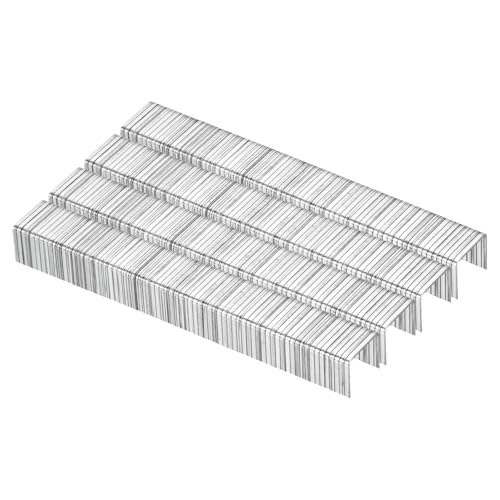 sourcing map Heftklammern mit schmaler Krone, 20 Gauge, 1,2 x 0,6 cm, 10000 Stück, verzinkter Stahl für pneumatische, elektrische Heftgeräte, Schwarz von sourcing map