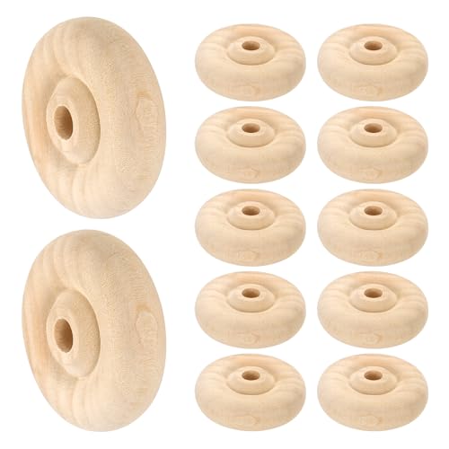 sourcing map Holzplatten, 3,8 cm Durchmesser, 1,27 cm dick, 0,6 cm Loch, flaches unlackiertes Holz, Hobby-Rad für Mini-Weihnachtsbaumsockel, DIY-Modellautos, LKW, 12 Stück sourcing map Holzplatten, 3,8 cm Durchmesser, 1,27 cm dick, 0,6 cm Loch, flaches unlackiertes Holz, Hobby-Rad für Mini-Weihnachtsbaumsockel, DIY-Modellautos, LKW, 12 Stück von sourcing map