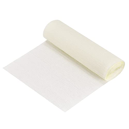 sourcing map Krepppapier 15 x 250 cm Crepe Paper Kräuselpapier Seidenpapier Floristenkrepp Schulpapier Kreppband Papier zum Basteln Dekoration Geschenk Verpackung Blumen, Beige von sourcing map