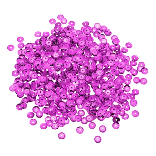 sourcing map Lose Pailletten, 8 mm, silberfarbene Rückseite, für Schmuckherstellung, Basteln, Nähen, Pflaumenrot, 1100 Stück sourcing map Lose Pailletten, 8 mm, silberfarbene Rückseite, für Schmuckherstellung, Basteln, Nähen, Pflaumenrot, 1100 Stück von sourcing map