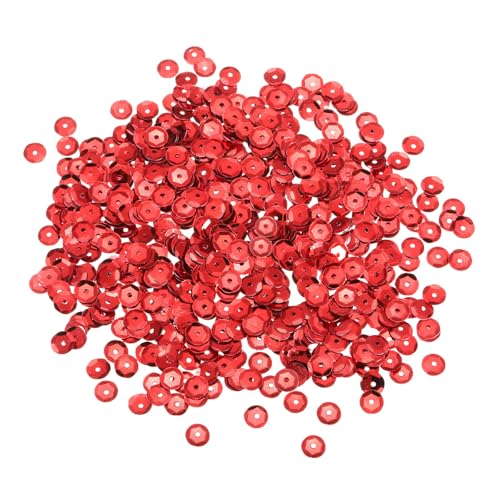 sourcing map Lose Pailletten, 8 mm, silberfarbene Rückseite, für Schmuckherstellung, Basteln, Nähen, Rot, 1100 Stück sourcing map Lose Pailletten, 8 mm, silberfarbene Rückseite, für Schmuckherstellung, Basteln, Nähen, Rot, 1100 Stück von sourcing map