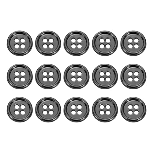 sourcing map Metallknöpfe, 11,5 mm, 4 Löcher, Legierung, runde Knöpfe, Nähzubehör, für Kleidung, DIY, Handwerk, Dekoration, Pistole, 15 Stück sourcing map Metallknöpfe, 11,5 mm, 4 Löcher, Legierung, runde Knöpfe, Nähzubehör, für Kleidung, DIY, Handwerk, Dekoration, Pistole, 15 Stück von sourcing map