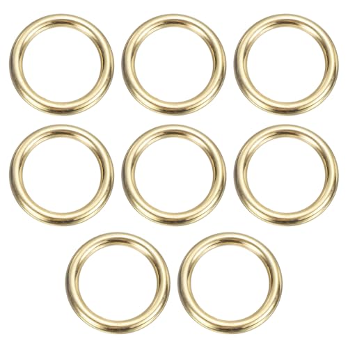 sourcing map O-Ring aus Messing, 3,5 cm Außendurchmesser, 2,6 cm dick, nahtlos, geschweißt, runde Ringschnallen für Gepäck, Gurtband, Handwerk, DIY-Dekoration, Zubehör, Goldton, 8 Stück sourcing map O-Ring aus Messing, 3,5 cm Außendurchmesser, 2,6 cm dick, nahtlos, geschweißt, runde Ringschnallen für Gepäck, Gurtband, Handwerk, DIY-Dekoration, Zubehör, Goldton, 8 Stück von sourcing map