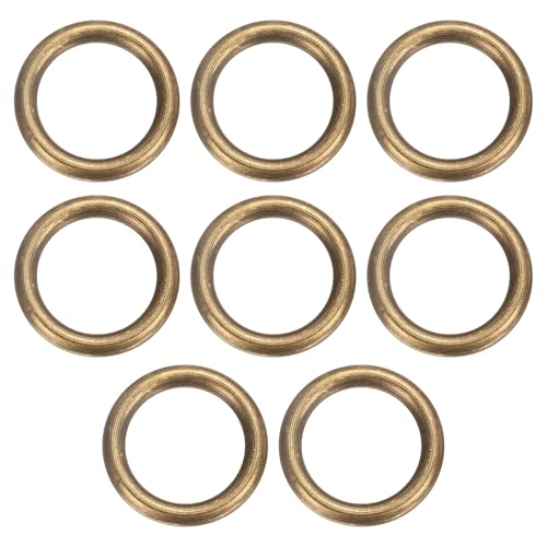 sourcing map O-Ring aus Messing, 3 cm Außendurchmesser, 2,2 cm dick, nahtlos, geschweißt, runde Ringschnallen für Gepäck, Gurtband, Handwerk, DIY-Dekoration, Zubehör, Bronze, 8 Stück sourcing map O-Ring aus Messing, 3 cm Außendurchmesser, 2,2 cm dick, nahtlos, geschweißt, runde Ringschnallen für Gepäck, Gurtband, Handwerk, DIY-Dekoration, Zubehör, Bronze, 8 Stück von sourcing map