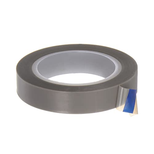 sourcing map PTFE Folie Klebeband Rolle 0.4" x33Ft Hoch Temperatur Klebeband 0.08mm Dicke mit Einseitig Kleber für Vakuum Versiegelungsgerät Hand Impuls Versiegler Grau von sourcing map