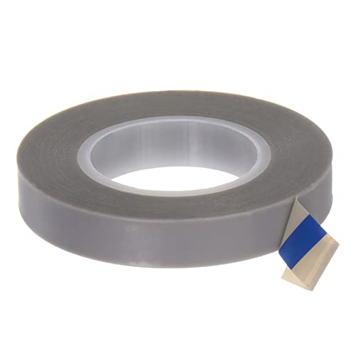 sourcing map PTFE Folie Klebeband Rolle 0.4" x33Ft Hoch Temperatur Klebeband 0.18mm Dicke mit Einseitig Kleber für Vakuum Versiegelungsgerät Hand Impuls Versiegler Grau von sourcing map