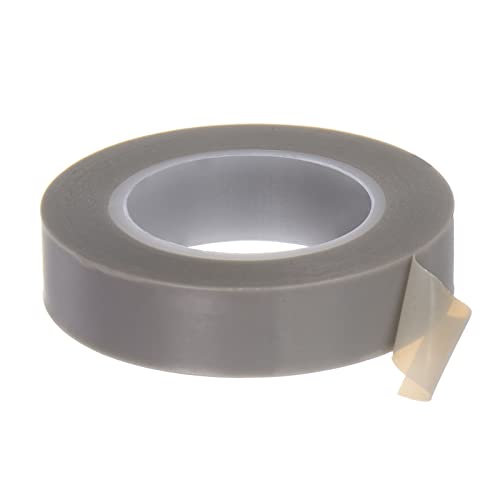 sourcing map PTFE Folie Klebeband Rolle 0.5" x33Ft Hoch Temperatur Klebeband 0.13mm Dicke mit Einseitig Kleber für Vakuum Versiegelungsgerät Hand Impuls Versiegler Grau von sourcing map