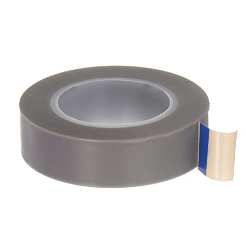 sourcing map PTFE Folie Klebeband Rolle 0.6" x33Ft Hoch Temperatur Klebeband 0.13mm Dicke mit Einseitig Kleber für Vakuum Versiegelungsgerät Hand Impuls Versiegler Grau von sourcing map