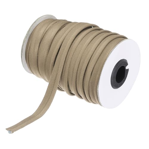 sourcing map Paspel Kordel-Besatz 30 Yards 1/2" Paspel Band zum Nähen DIY Handwerken Stoffkante Trimmen Dunkel Beige von sourcing map