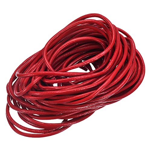 sourcing map Rund Lederschnur 11 Yards 10 Meter 3mm Lederband Flechtschnur Schnur Lederriemen für Geldbörse Handtasche Schnürsenkel Basteln Kunsthandwerk Armband Herstellung Dunkel Rot sourcing map Rund Lederschnur 11 Yards 10 Meter 3mm Lederband Flechtschnur Schnur Lederriemen für Geldbörse Handtasche Schnürsenkel Basteln Kunsthandwerk Armband Herstellung Dunkel Rot von sourcing map