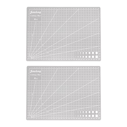 sourcing map Selbstheilende Schneidematte A4, 30,5 x 22,9 cm, doppelseitig, Bastelschneidebrett für Bastelarbeiten, Nähen, Schneiden, Grau, 2 Stück von sourcing map