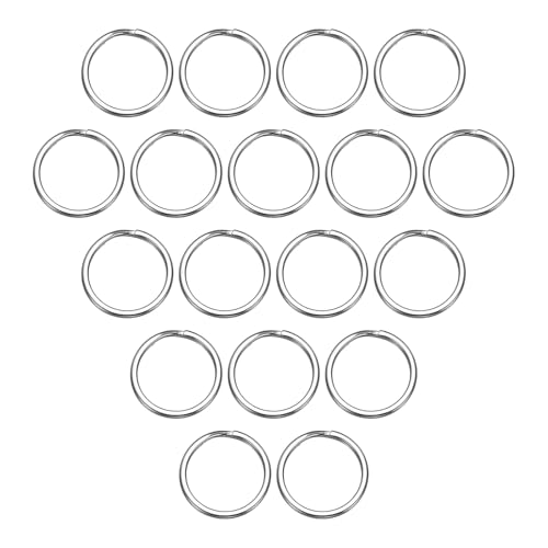 sourcing map Spaltringe, 0,2 cm dick, 2 cm Außendurchmesser, 304 Edelstahl, offener Biegering, solide, flache Schlüsselanhänger-Schlaufe, Schnalle für Schlüsselanhänger, Autoschlüssel, 40 Stück sourcing map Spaltringe, 0,2 cm dick, 2 cm Außendurchmesser, 304 Edelstahl, offener Biegering, solide, flache Schlüsselanhänger-Schlaufe, Schnalle für Schlüsselanhänger, Autoschlüssel, 40 Stück von sourcing map