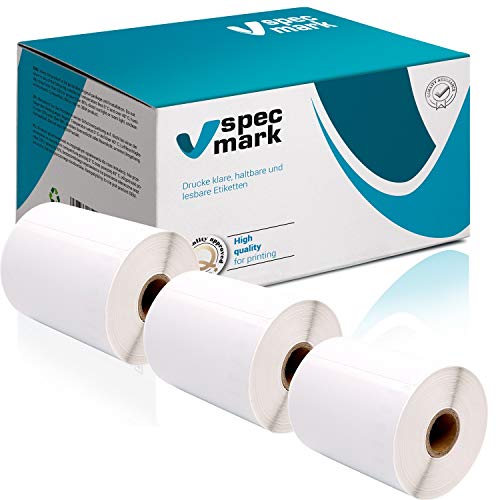 specmark 3 Etiketten-Rollen kompatibel mit DYMO S0904980 104mm x 159mm S0904980 220 Stück kompatibel zu allen Etikettendruckern LabelWriter 4XL, LW 4XL specmark 3 Etiketten-Rollen kompatibel mit DYMO S0904980 104mm x 159mm S0904980 220 Stück kompatibel zu allen Etikettendruckern LabelWriter 4XL, LW 4XL von specmark