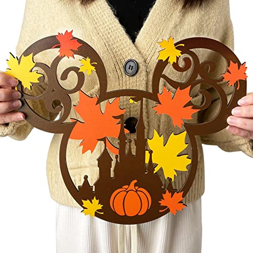 Thanksgiving Tür Dekorationen Herbst Maus Holz Tür Hängeschild Thanksgiving Schild Foto Requisite für Indoor Outdoor Wanddekoration Herbst Party Supplies von ssailue decor