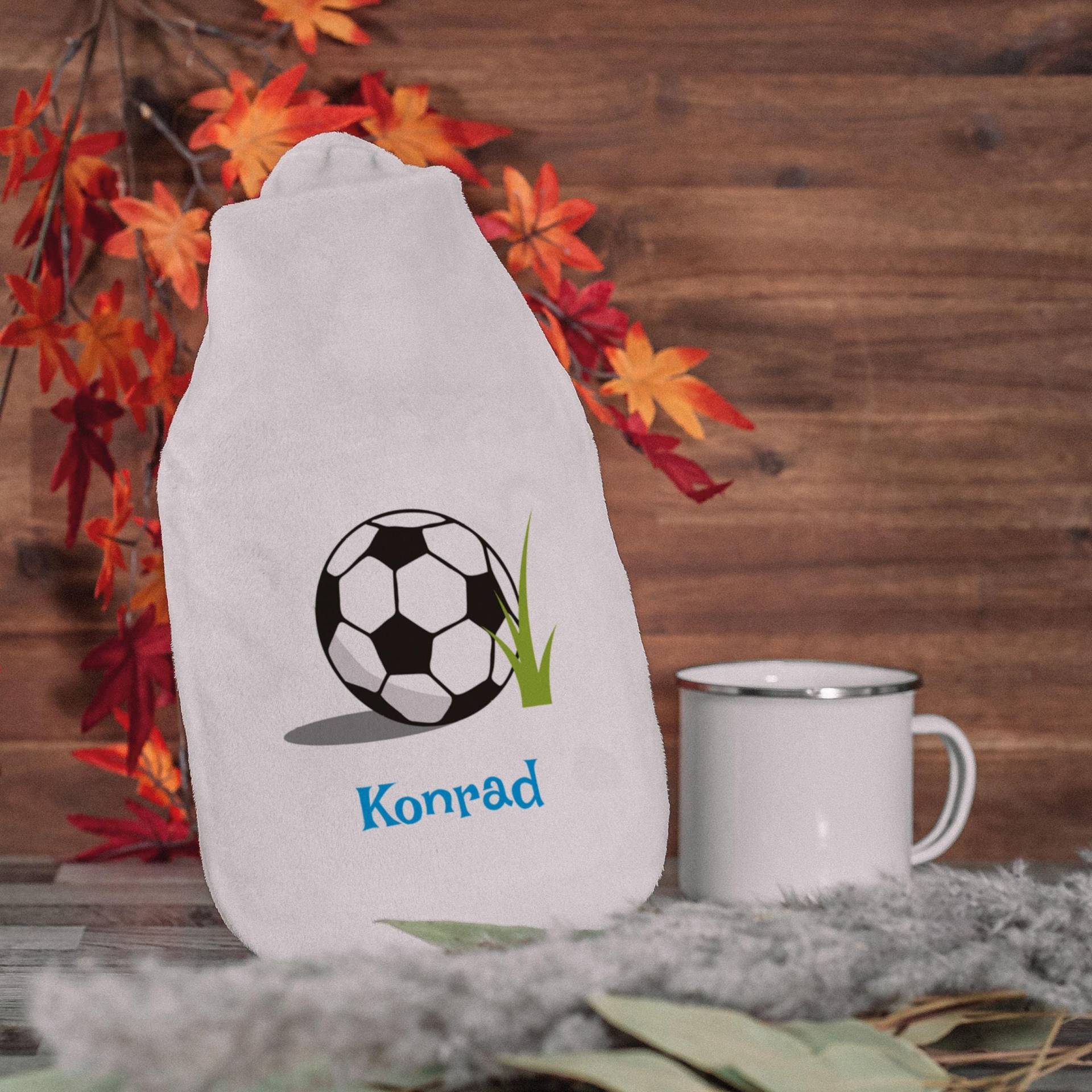 Wärmflasche "Fußball" Für Kinder Mit Individuellem Druck von stempelfabrikde