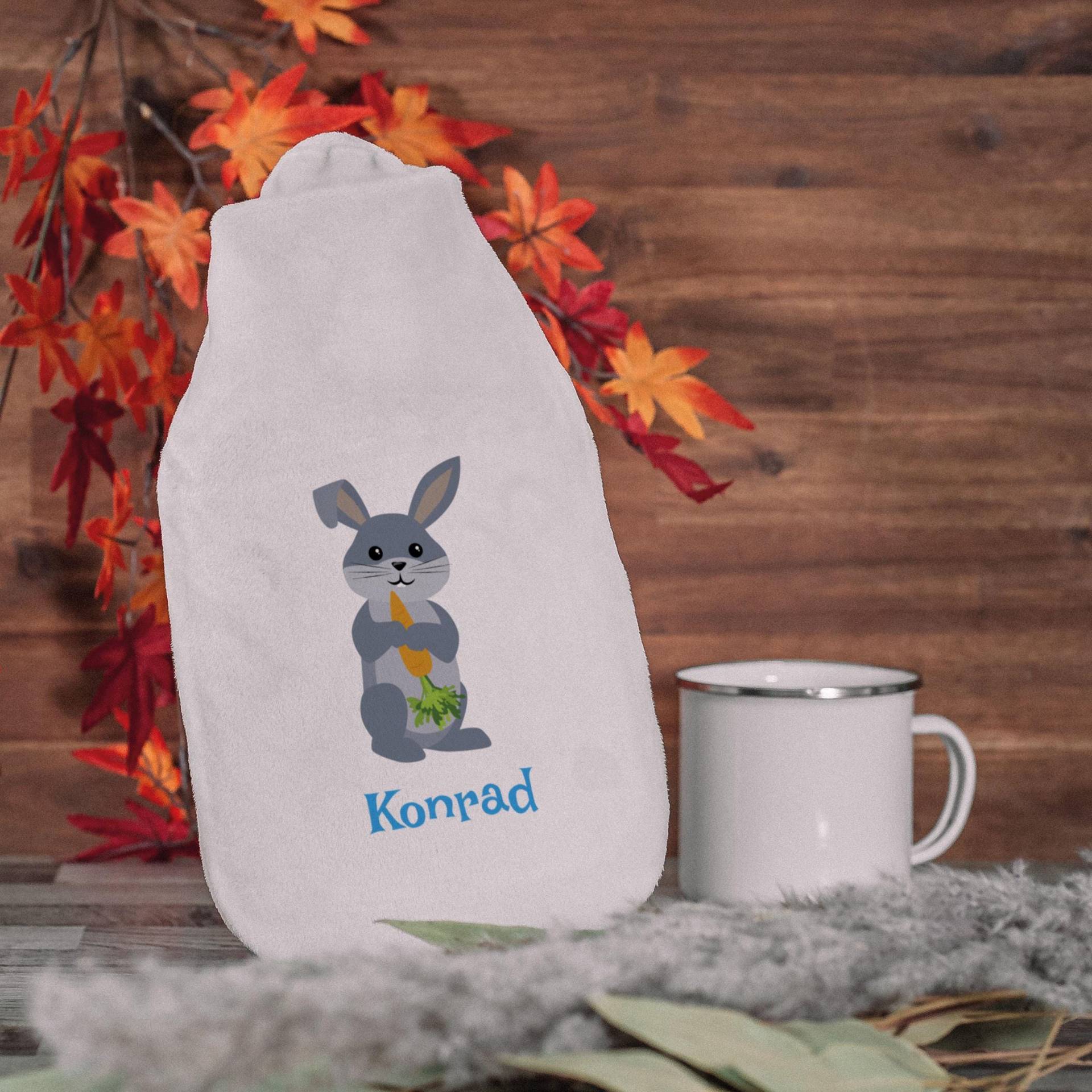 Wärmflasche "Hase" Für Kinder Mit Individuellem Druck von stempelfabrikde