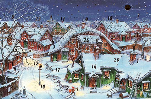 Adventskalender-Grußkarte 5 Stück Tannenbaum Weihnachten Doppelkarte Winter Weihnachtszeit Adventszeit von sticker-dealer