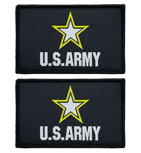 stidsds 2 Stück USA Army Star Flag Patch Armee Flaggen bestickte Patches Militärflaggen Taktische Klettverschluss Patch Dekorationen von stidsds