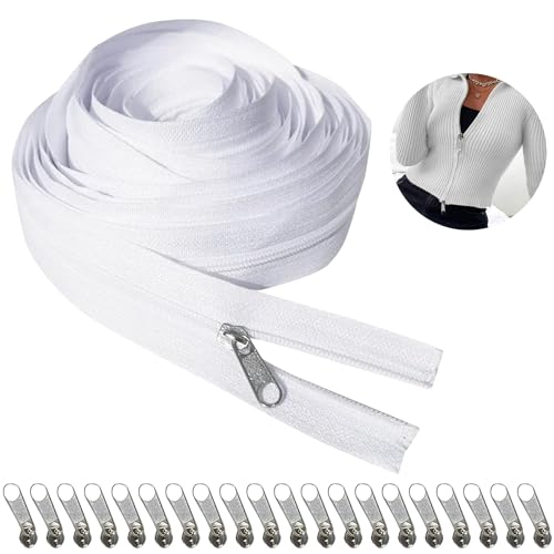 Reißverschluss,1 Rolle Nylon Coil Reißverschlüsse,Reißverschluss mit Reißverschluss,Teilbarer Endlosreißverschluss,Für DIY Nähen Kleidungsstück Heimtextil(10m) von stillwen