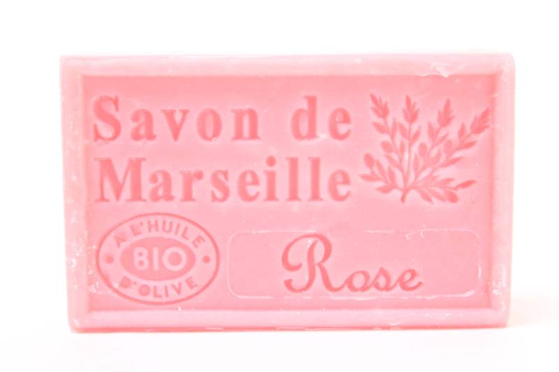 Seife Savon De Marseille Rose 125G Naturseife Bio von strandholzshop