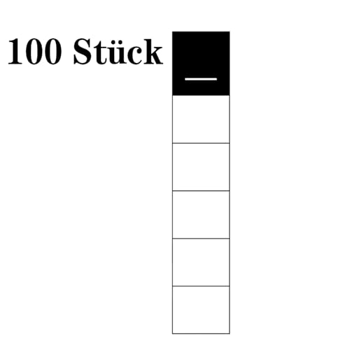 100 Stück Ordnerrücken Selbstklebend für breite Ordner,Ordner Etiketten Selbstklebend, Etiketten 36x190mm,Ersatz-Rückenschilder für 50 mm Qualitäts Ordner mit Rückenschild Taschen (100, 3.6 * 19) von sukinum