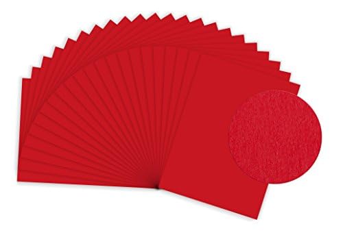 Sumico Fotolkarton DIN A3 50 Bogen I Bastelpapier 300g/m² I dickes Ton-Papier zum Basteln & Malen Malgrund I Bastel-Pappe umweltfreundlich verpackt I Bastelkarton (Rot) von sumico