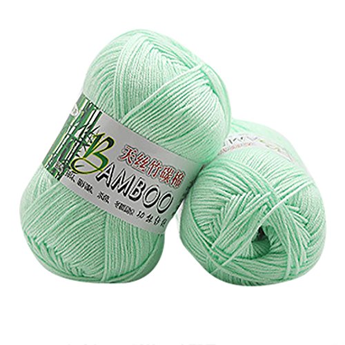 sunnymi Super Soft Ball Baby Wolle Garn Häkeln/Bambus Kohle Baumwollgarn/Geschenk/DIY Wolle Garn Strick Wolle/Pullover Hüte Schals Decke/50g (C, Bamboo Cotton Yarn) von sunnymi