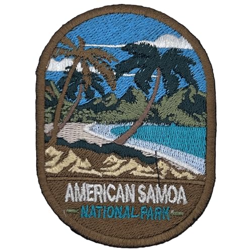 American Samoa US National Park Patch Souvenir - Besticktes Reiseabzeichen Bügelbild Stoff Applikation - 63 National Park Collection von supersenter