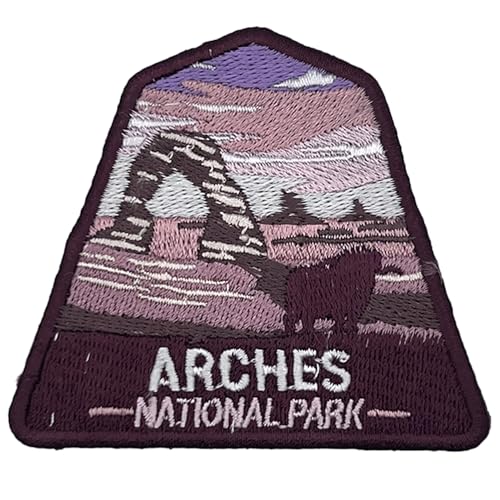 Arches US National Park Patch Souvenir – besticktes Reiseabzeichen zum Aufbügeln auf Stoff – 63 National Park Collection von supersenter