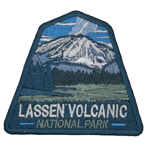 Aufnäher "Lassen Volcanic US National Park", Souvenir, bestickt, Reiseabzeichen, Bügelbild, Stoffapplikation – 63 National Park Collection von supersenter