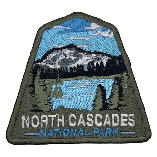 Aufnäher "North Cascades US-Nationalpark", Souvenir, bestickt, Reiseabzeichen, Bügelbild, Stoffapplikation – 63 National Park Collection von supersenter