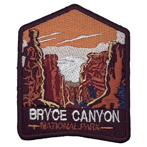 Bryce Canyon US National Park Patch Souvenir – besticktes Reiseabzeichen zum Aufbügeln auf Stoff – 63 National Park Collection von supersenter