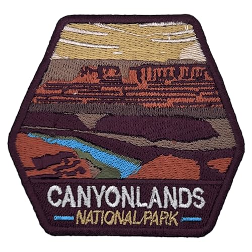 Canyonlands US-Nationalpark-Aufnäher, Souvenir, bestickt, Reiseabzeichen, Bügelbild, Stoffapplikation – 63 National Park Collection von supersenter