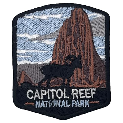 Capitol Reef US National Park Patch Souvenir – besticktes Reiseabzeichen zum Aufbügeln auf Stoff – 63 National Park Collection von supersenter