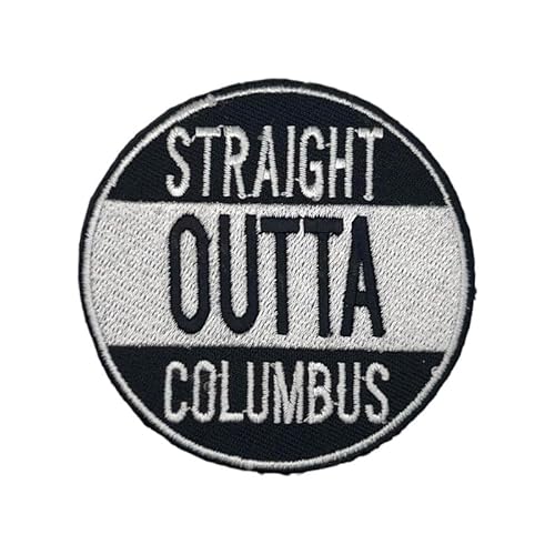 Columbus Ohio – Straight Outta US Städte und internationale Länder repräsentieren – besticktes Abzeichen zum Aufbügeln auf Stoff von supersenter