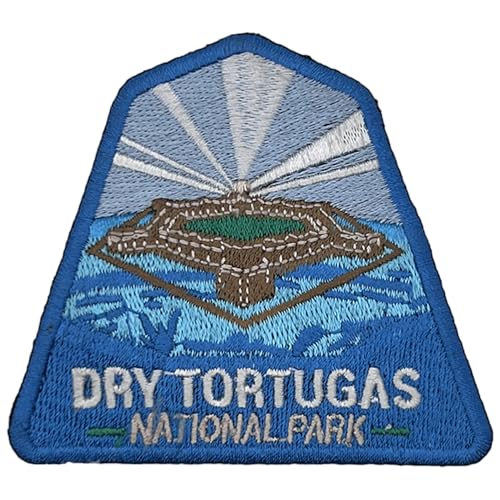 Dry Tortugas US National Park Patch Souvenir – besticktes Reiseabzeichen zum Aufbügeln auf Stoff – 63 National Park Collection von supersenter