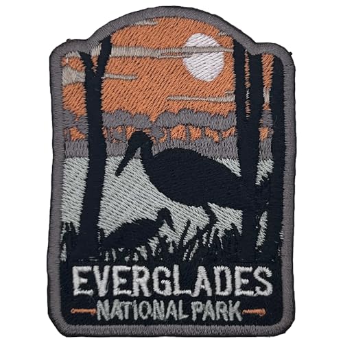 Everglades US National Park Patch Souvenir – besticktes Reiseabzeichen zum Aufbügeln auf Stoff – 63 National Park Collection von supersenter