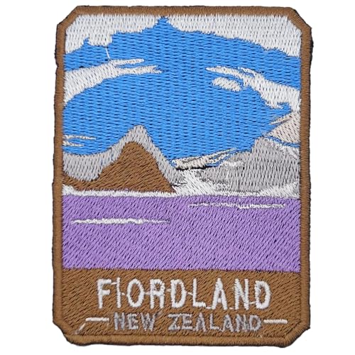 Fiordland – Global International Park Patch Souvenir – besticktes Reiseabzeichen zum Aufbügeln auf Stoff – Major National Park Collection von supersenter