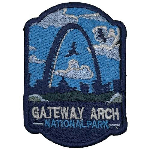 Gateway Arch US National Park Patch Souvenir – besticktes Reiseabzeichen zum Aufbügeln auf Stoff – 63 National Park Collection von supersenter