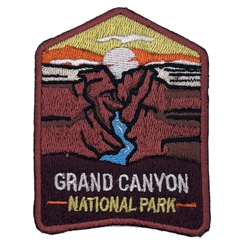 Grand Canyon US National Park Patch Souvenir – besticktes Reiseabzeichen zum Aufbügeln auf Stoff – 63 National Park Collection von supersenter