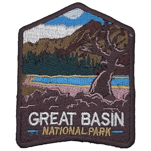 Great Basin US National Park Patch Souvenir – besticktes Reiseabzeichen zum Aufbügeln auf Stoff – 63 National Park Collection von supersenter