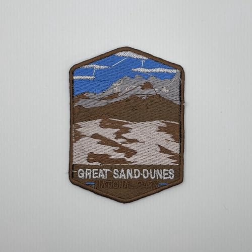 Great Sand Dunes US-Nationalpark-Aufnäher, Souvenir, bestickt, Reiseabzeichen, Bügelbild, Stoffapplikation – 63 National Park Collection von supersenter