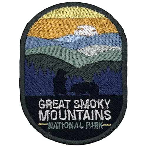 Great Smoky Mountains US-Nationalpark-Aufnäher, Souvenir, bestickt, Reiseabzeichen, Bügelbild, Stoffapplikation – 63 National Park Collection von supersenter