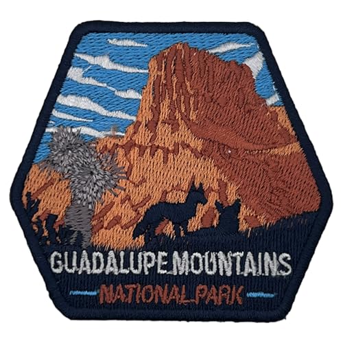 Guadalupe Mountains US National Park Patch Souvenir – besticktes Reiseabzeichen zum Aufbügeln auf Stoff – 63 National Park Collection von supersenter