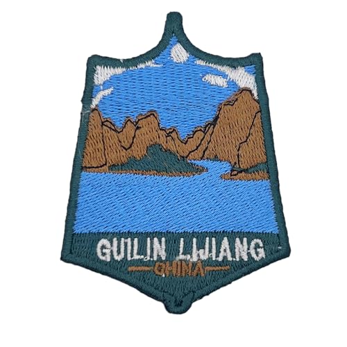 Guilin Lijiang – Global International Park Patch Souvenir – besticktes Reiseabzeichen zum Aufbügeln auf Stoff – Major National Park Collection von supersenter