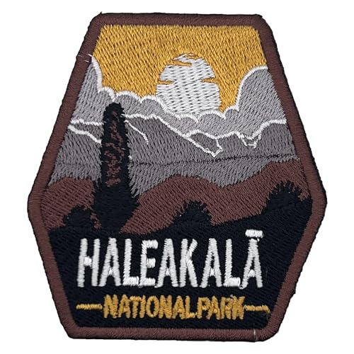 Haleakala US-Nationalpark-Aufnäher, Souvenir, bestickt, Reiseabzeichen, Bügelbild, Stoffapplikation – 63 National Park Collection von supersenter