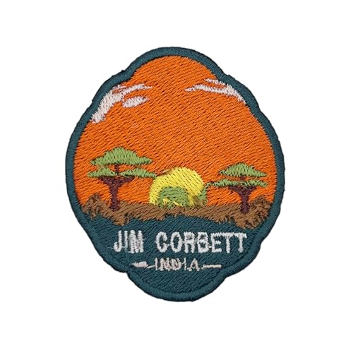 Jim Corbett – Global International Park Patch Souvenir – besticktes Reiseabzeichen zum Aufbügeln auf Stoff – Major National Park Collection von supersenter