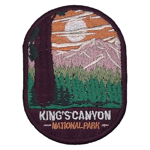 King's Canyon US National Park Patch Souvenir – Besticktes Reiseabzeichen zum Aufbügeln auf Transferstoff – 63 National Park Collection von supersenter