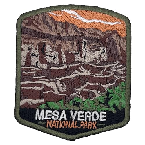 Mesa Verde US National Park Patch Souvenir – besticktes Reiseabzeichen zum Aufbügeln auf Stoff – 63 National Park Collection von supersenter