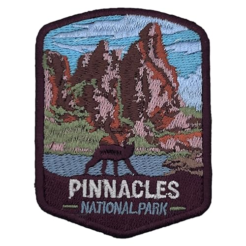 Pinnacles US National Park Patch Souvenir – besticktes Reiseabzeichen zum Aufbügeln auf Stoff – 63 National Park Collection von supersenter